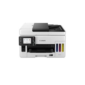 Canon MAXIFY MegaTank GX6070 All-in-One Wireless Ink Tank (Colour) Business Printer for High Volume Document Printing, White and Black, Standard