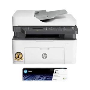 HP Laser MFP 1188fnw, Wireless, Print, Copy, Scan, Fax, 40-Sheet ADF, Hi-Speed USB 2.0, Ethernet, Up to 21 ppm, 150-sheet Input Tray, 100-sheet Output Tray, Black and White