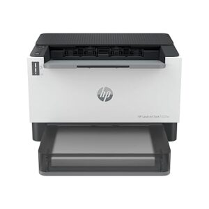HP LaserJet Tank 1020w Printer, Wireless, Print, Hi-Speed USB 2.0, Bluetooth LE, Up to 22 ppm, 150-sheet input tray, 100-sheet output tray, 25,000-page duty cycle, Black and White, 381V6A