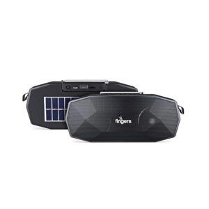 FINGERS SolarHunk Solar Portable Speaker (13+ hours Playback Time | Duo Charge Facility | Bluetooth, FM Radio, MicroSD, USB, AUX)