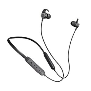 FINGERS FC-Bassitica Wireless in-Ear Bluetooth Neckband Earphones with 50-hour Playtime, 6 unique music modes, Mic with Surround Noise Cancellation SNC™ Technology, (Rich Grey)