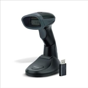 FINGERS 2D-QuickScan WL5 Wireless Barcode Scanner (2D Technology, 3-in-1: Bluetooth | Wireless with 2.4 GHz USB Receiver | Wired with Type-C Cable)