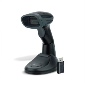 FINGERS 2D-QuickScan WL5 Wireless Barcode Scanner (2D Technology, 3-in-1: Bluetooth | Wireless with 2.4 GHz USB Receiver | Wired with Type-C Cable)